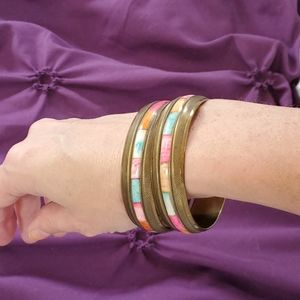 Brass bangle bracelets from India*